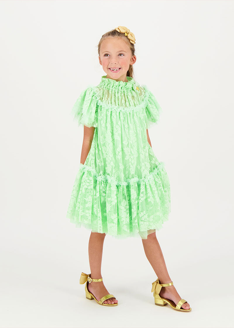 Vida Lace Dress Green