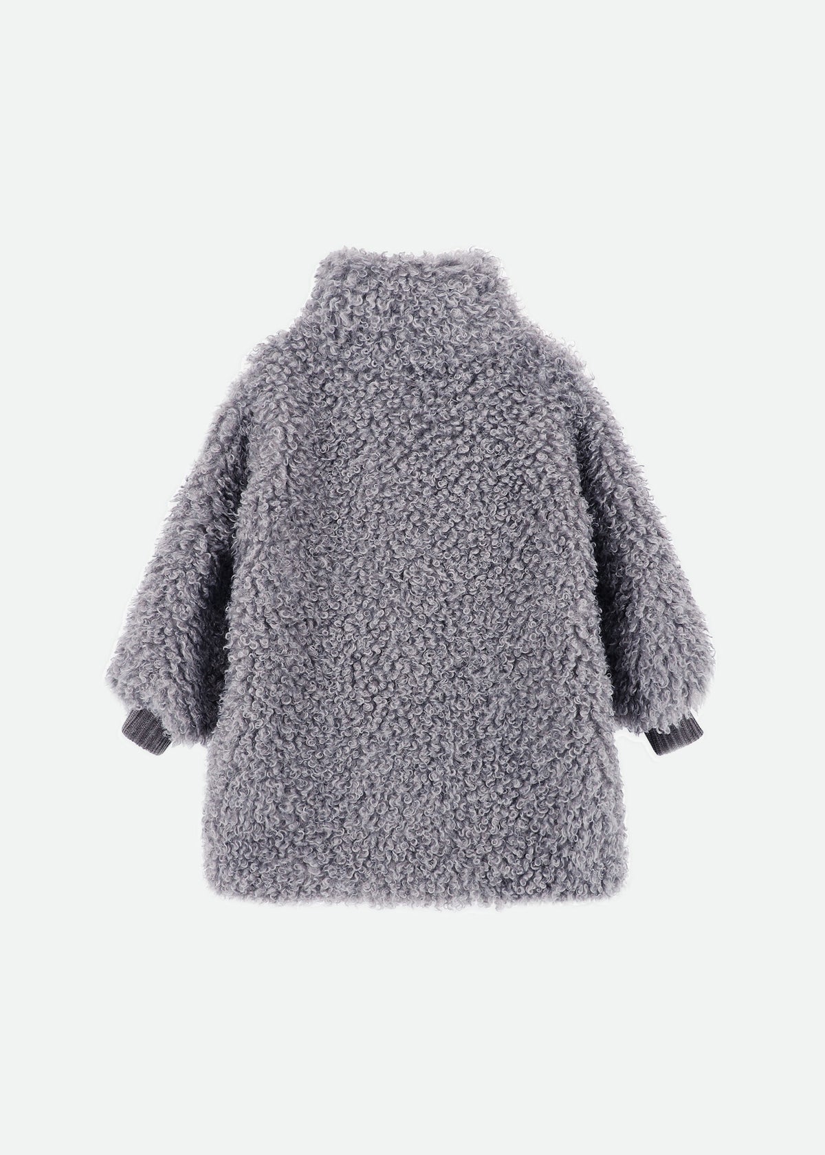 Vivienne Curly Fur Coat Grey