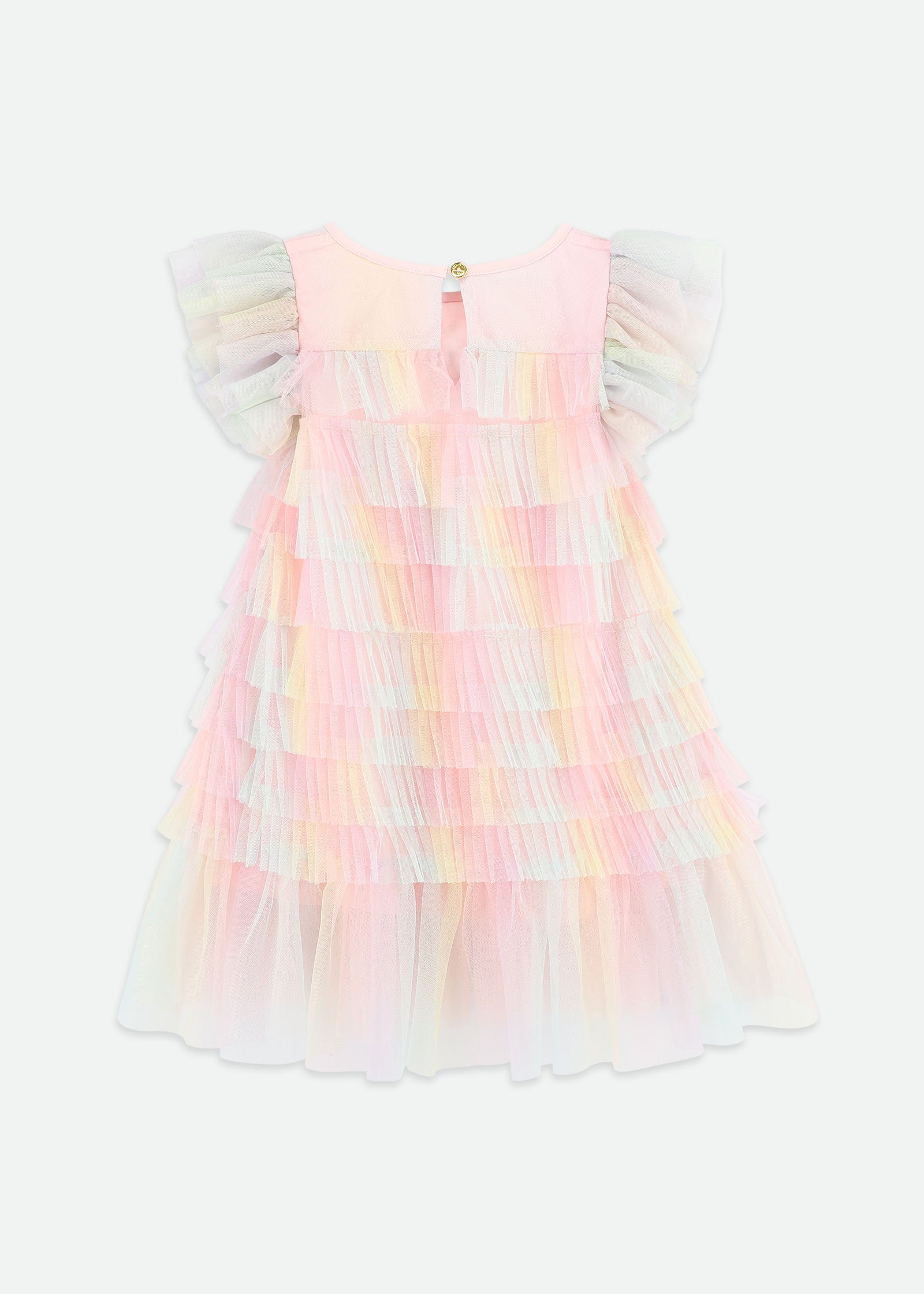 Waterfall Tulle Dress Rainbow