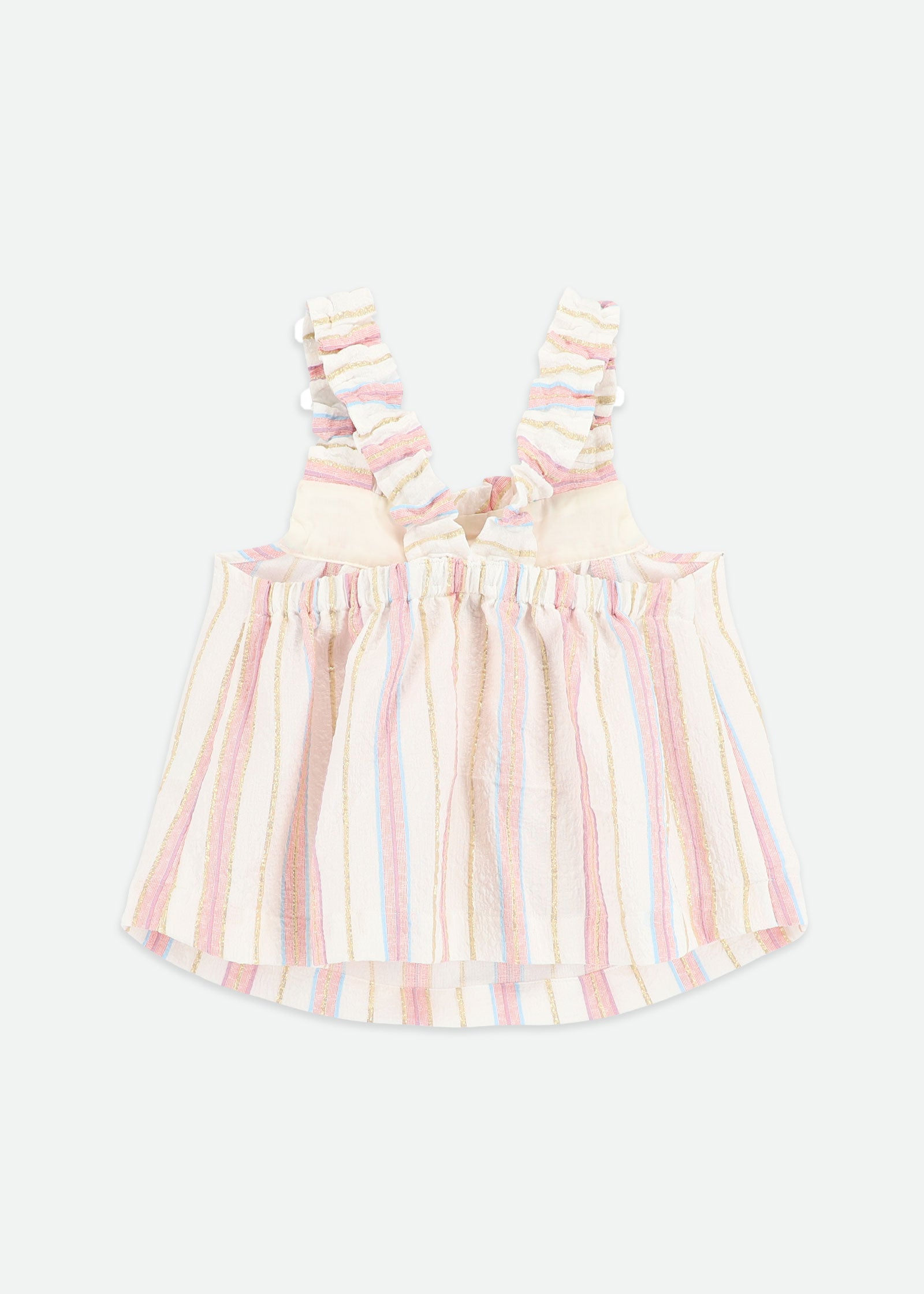 Waverly Jacquard Stripe Sun Top Snowdrop Stripe