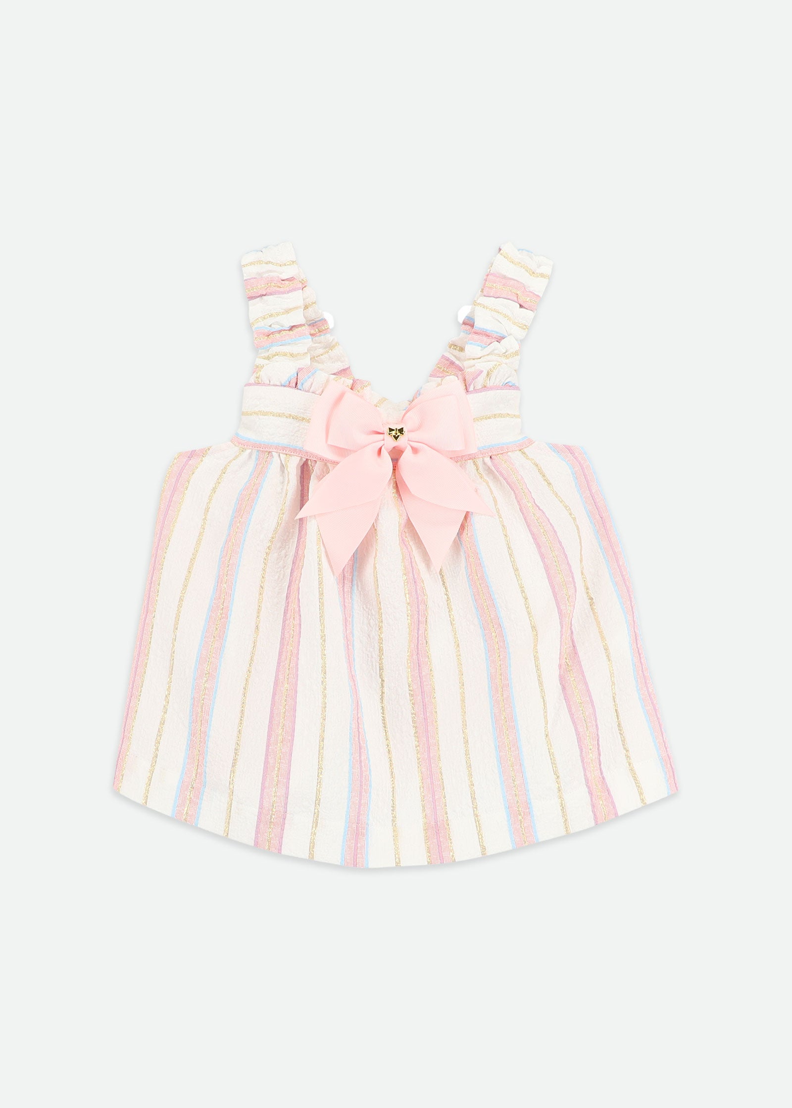 Waverly Jacquard Stripe Sun Top Snowdrop Stripe
