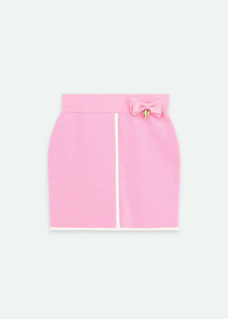 Whitney Knitted Skirt Rose