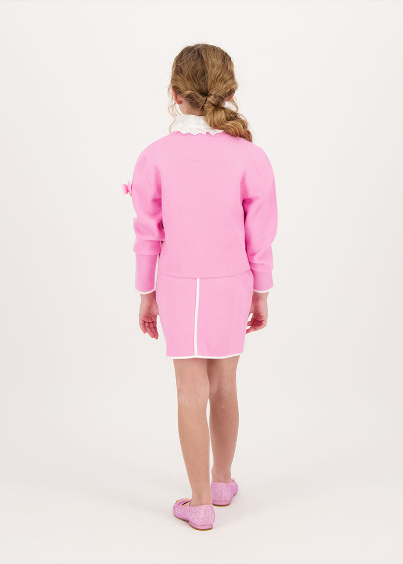 Whitney Knitted Skirt Rose
