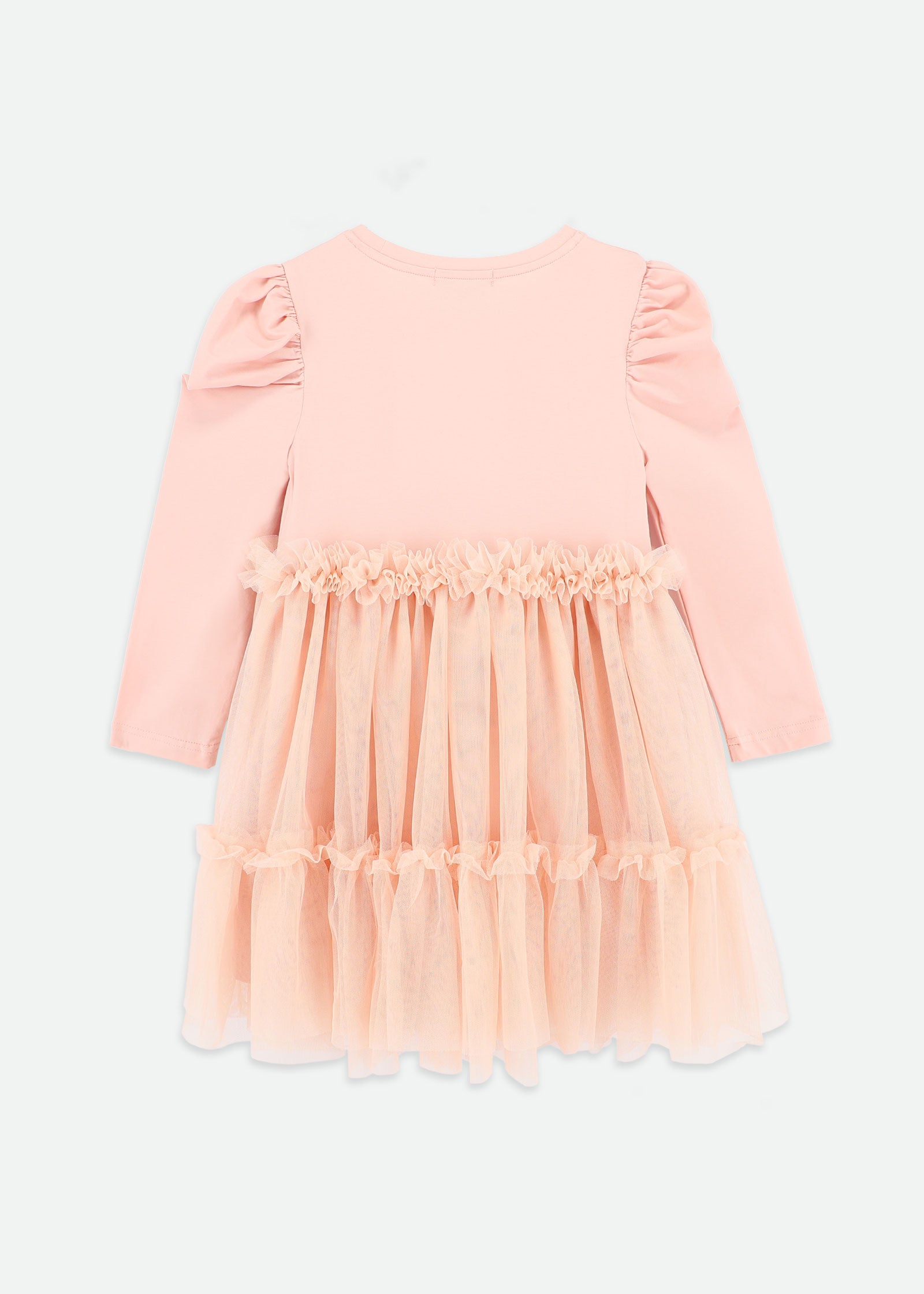 Winter Pleated Tulle  Dress Blush Pink