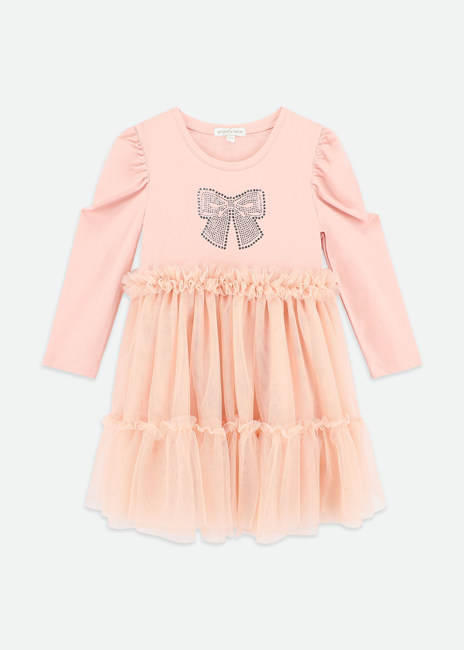 Winter Pleated Tulle  Dress Blush Pink