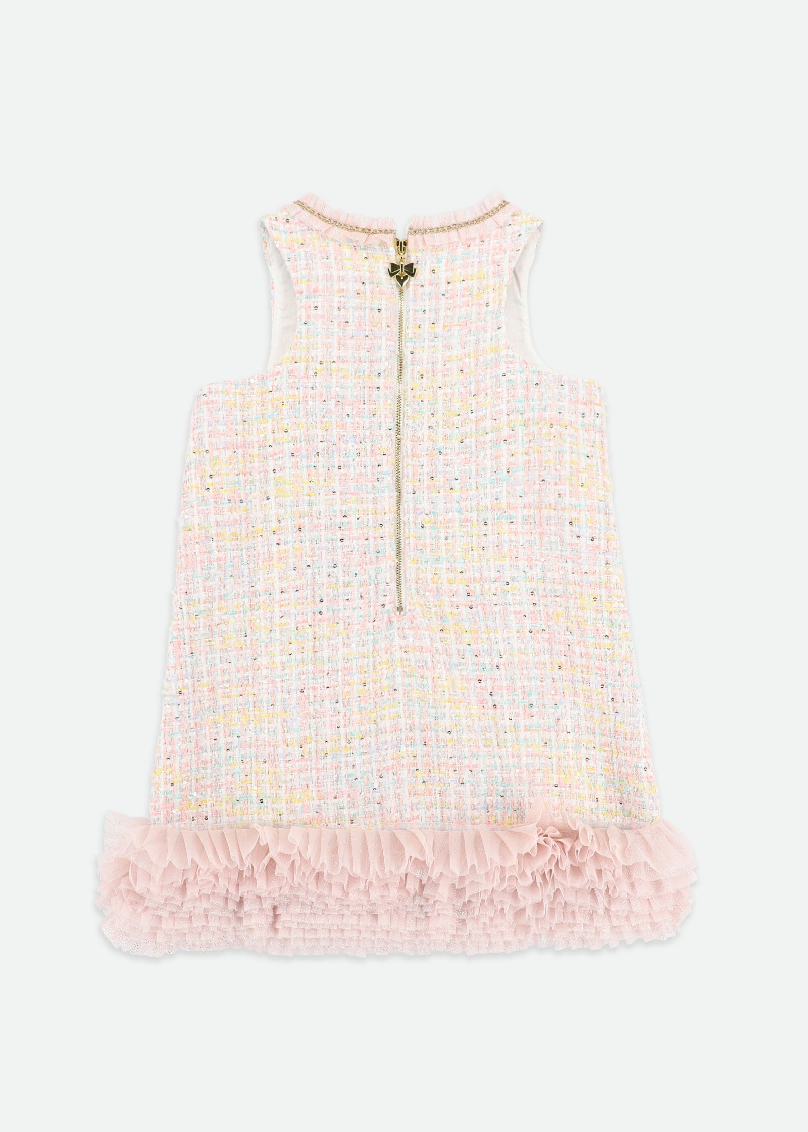 Wren Knitted Jacquard Dress Pink Mix