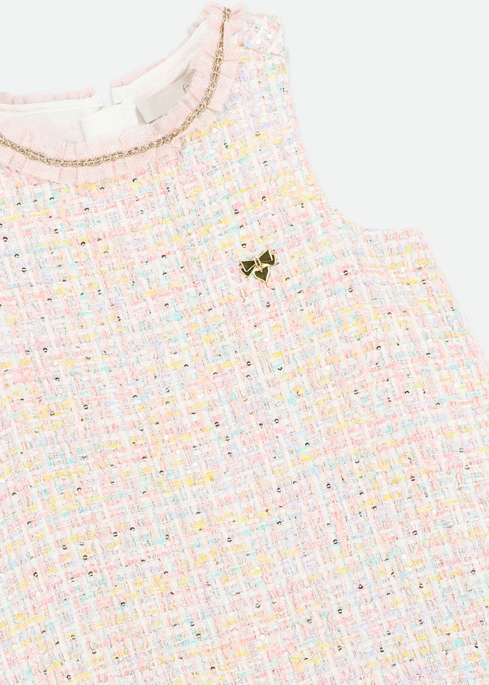 Wren Knitted Jacquard Dress Pink Mix