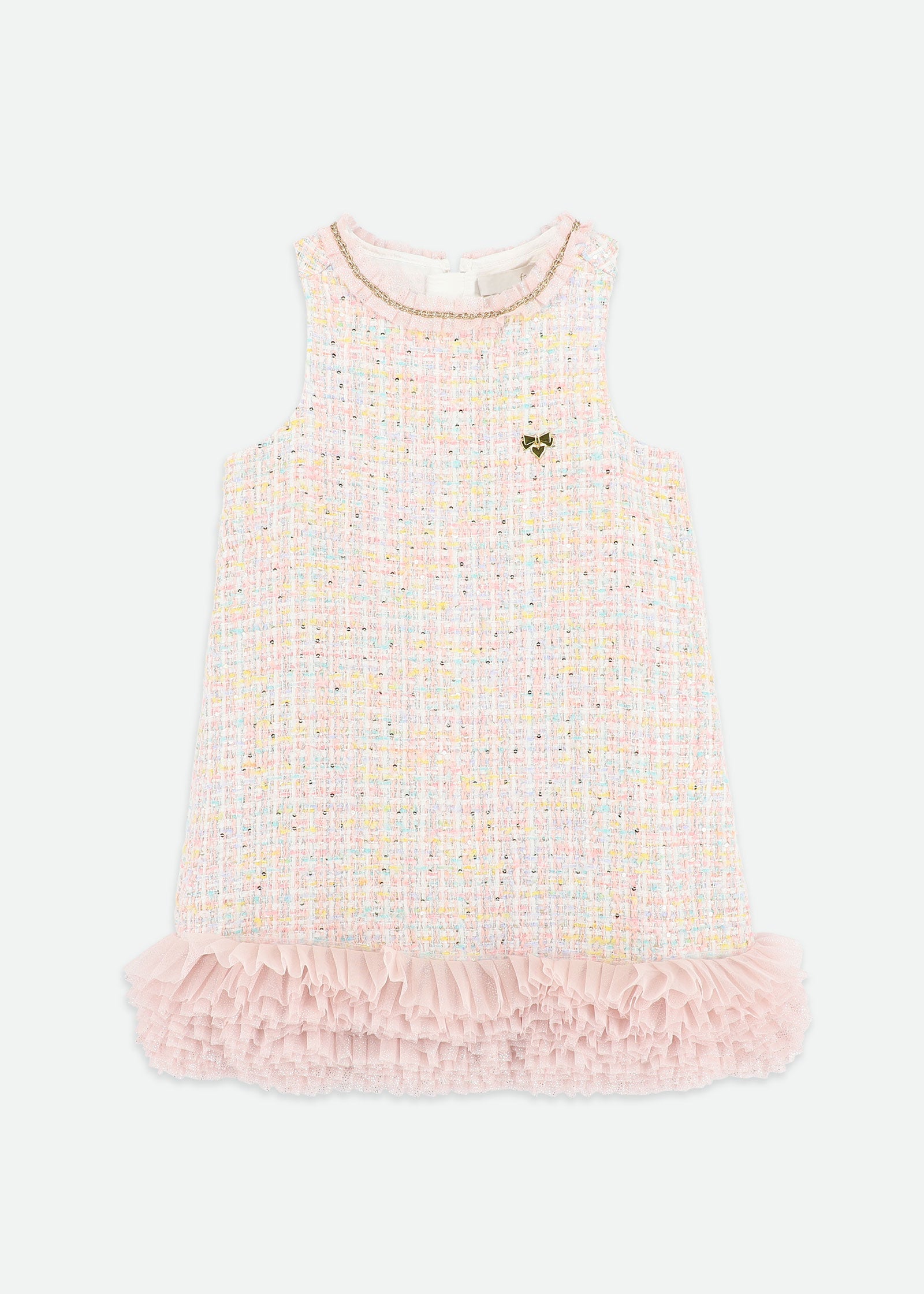 Wren Knitted Jacquard Dress Pink Mix