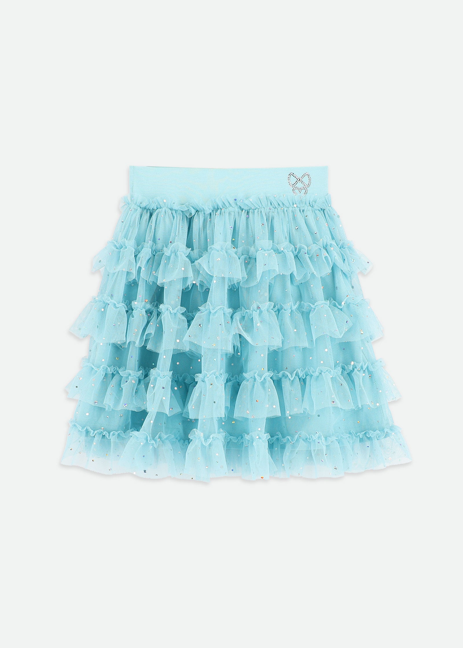 Yara Sparkle Skirt Porcelain Blue