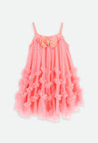Zigzag Tulle Dress Coral