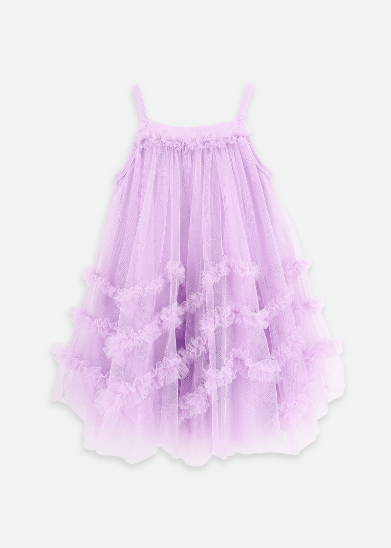 Zigzag Tulle Dress Lilac