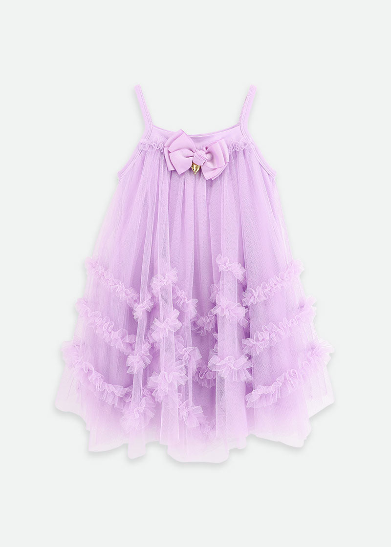 Zigzag Tulle Dress Lilac