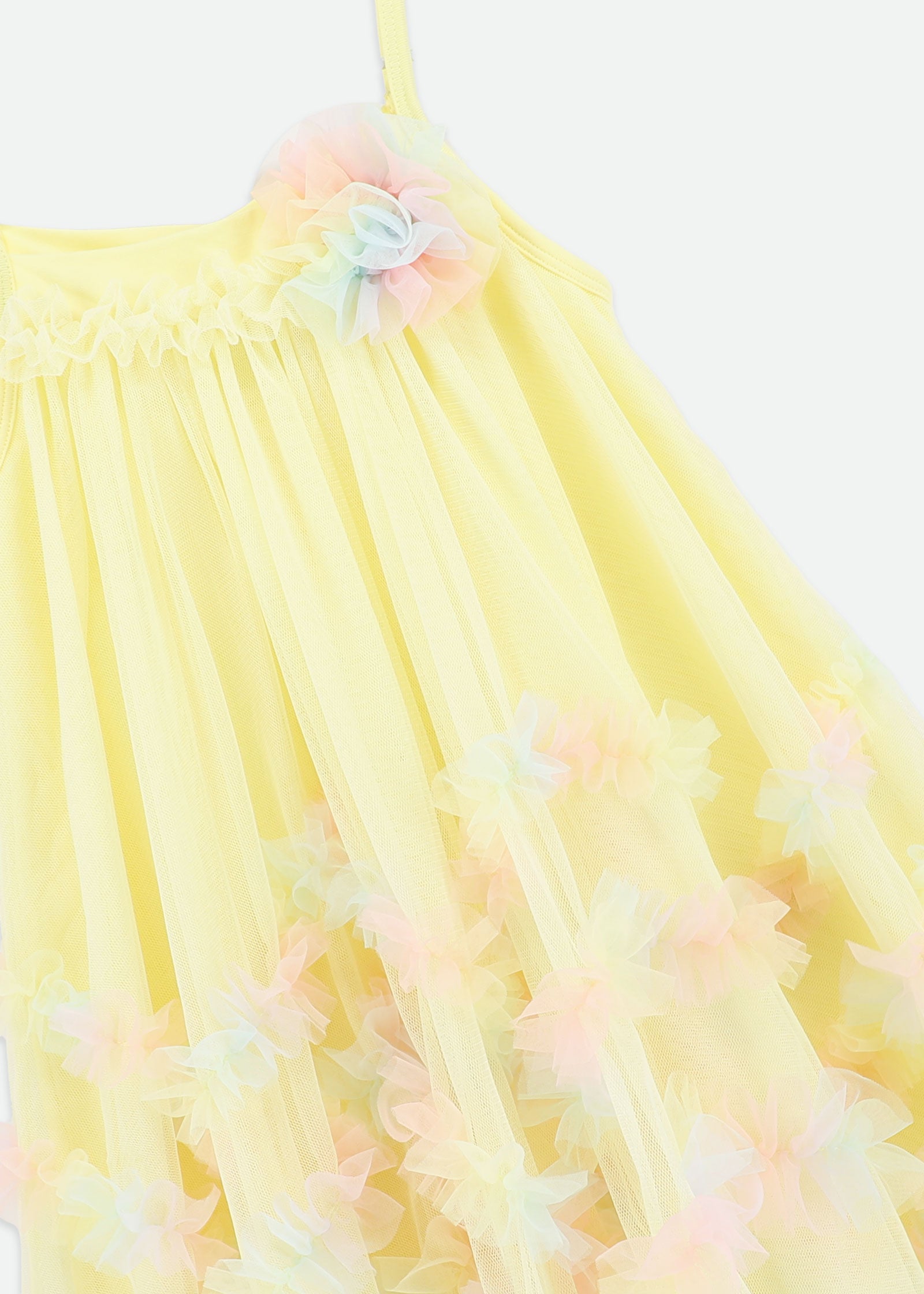 Zigzag Tulle Dress Sherbert/Rainbow