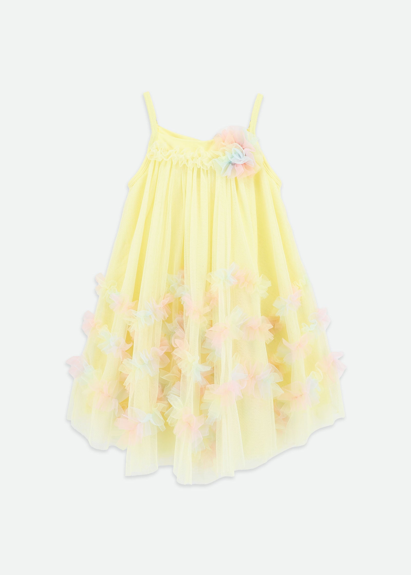 Zigzag Tulle Dress Sherbert/Rainbow