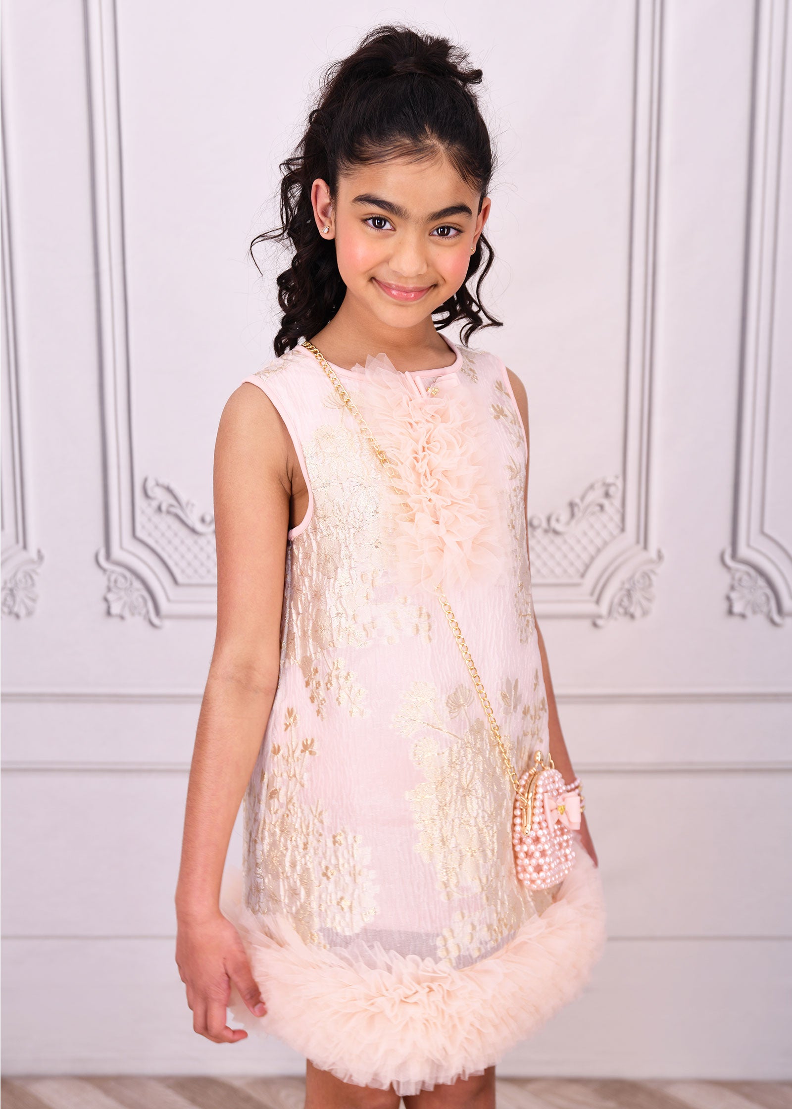 Zora Tulle Dress Blush Pink