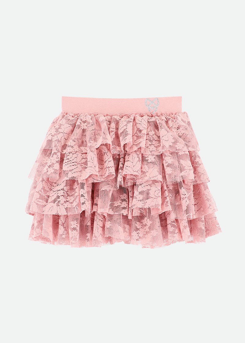 Abbie Lace Skirt Tea Rose