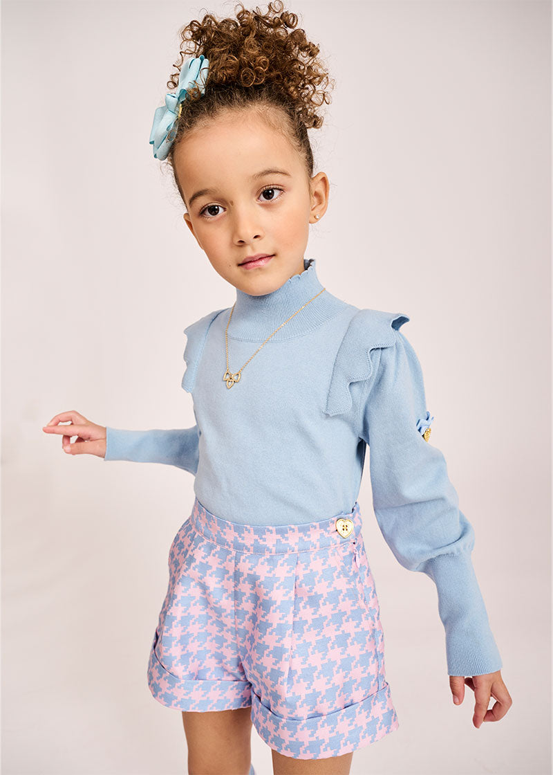 Girl's Blue Knit Jumper | Angel's Face