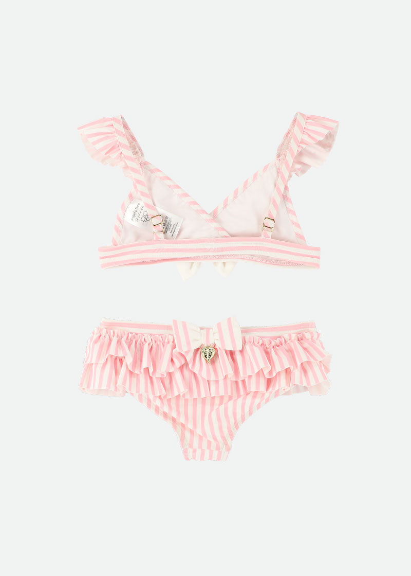 Algarve Striped Bikini Pink