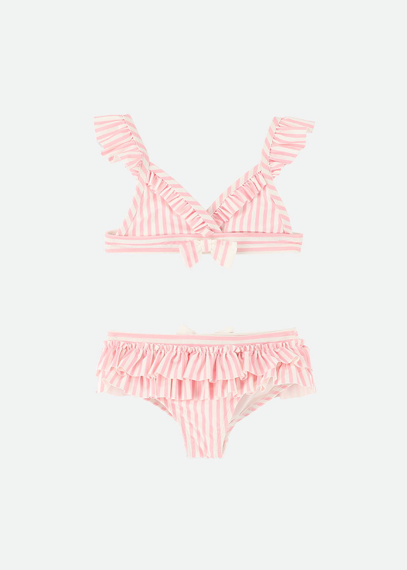 Algarve Striped Bikini Pink