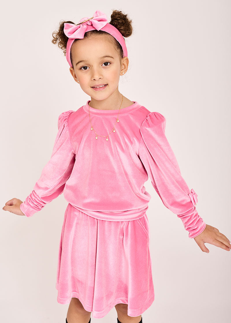 Astra Velvet Top Aurora Pink