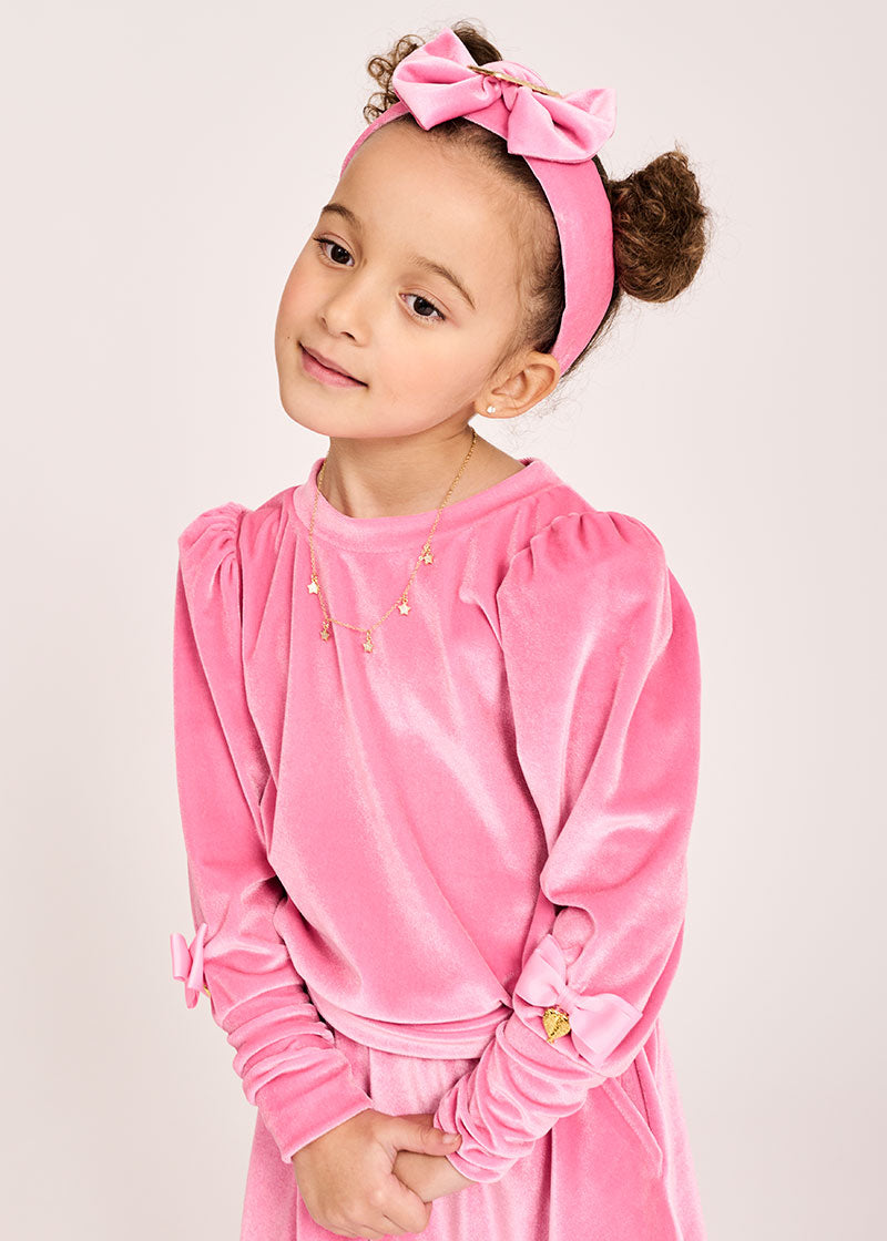 Astra Velvet Top Aurora Pink