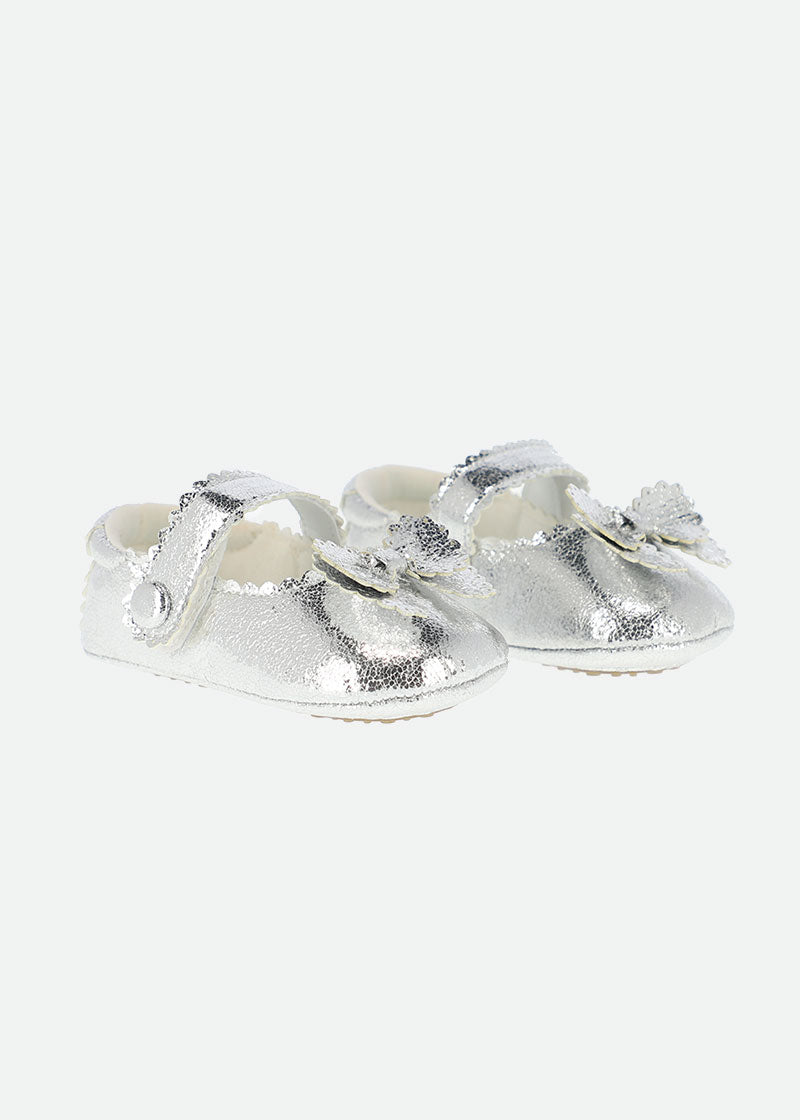 Beau Baby Shoes Silver