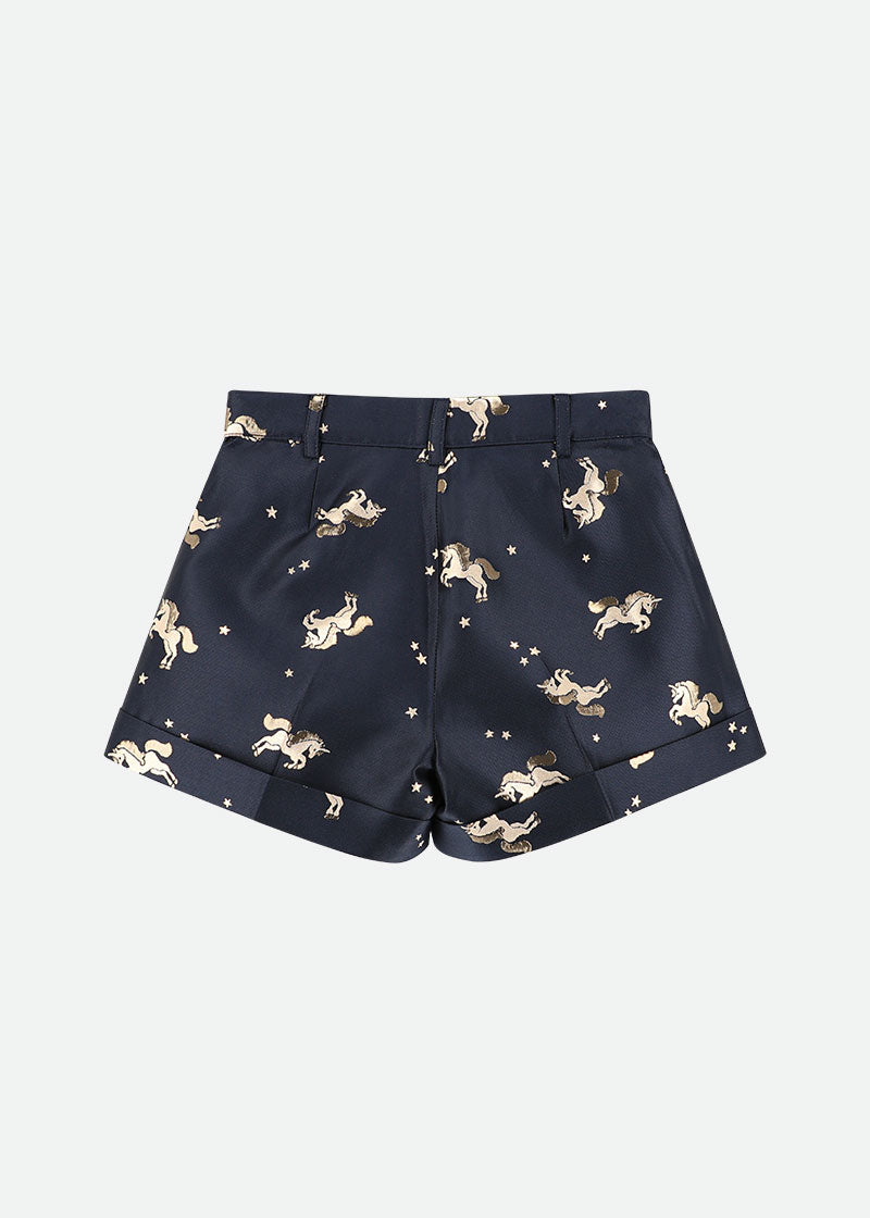 Bermuda Unicorn Jacquard Shorts Navy