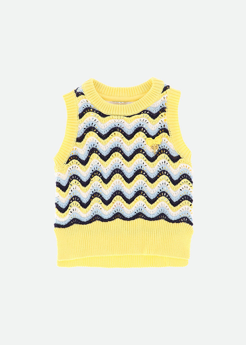 Britta Sleeveless Lemon Multi