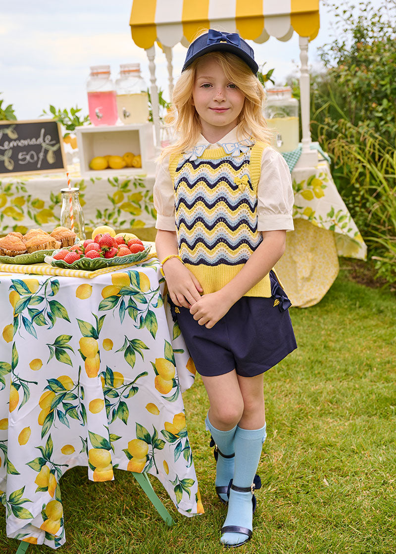 Britta Sleeveless Lemon Multi