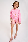 Cat Cardigan Rose