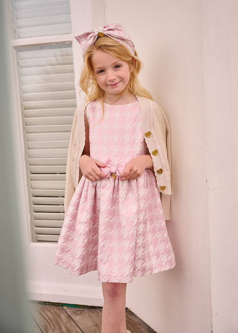 Baby girl jacquard top dress