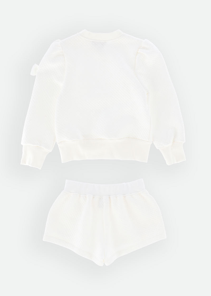 Cherish Top And Shorts Set Snowdrop