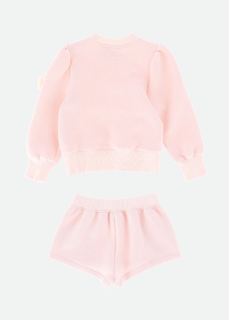 Cherish Top And Shorts Set Ballet Pink