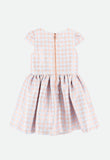 Chess Houndstooth Dress Blue Rose Gold