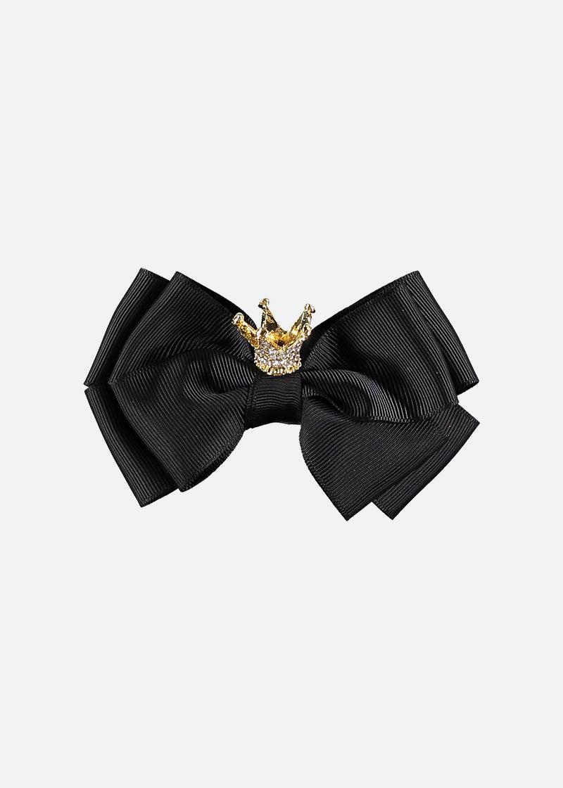 Crown Big Bow Black