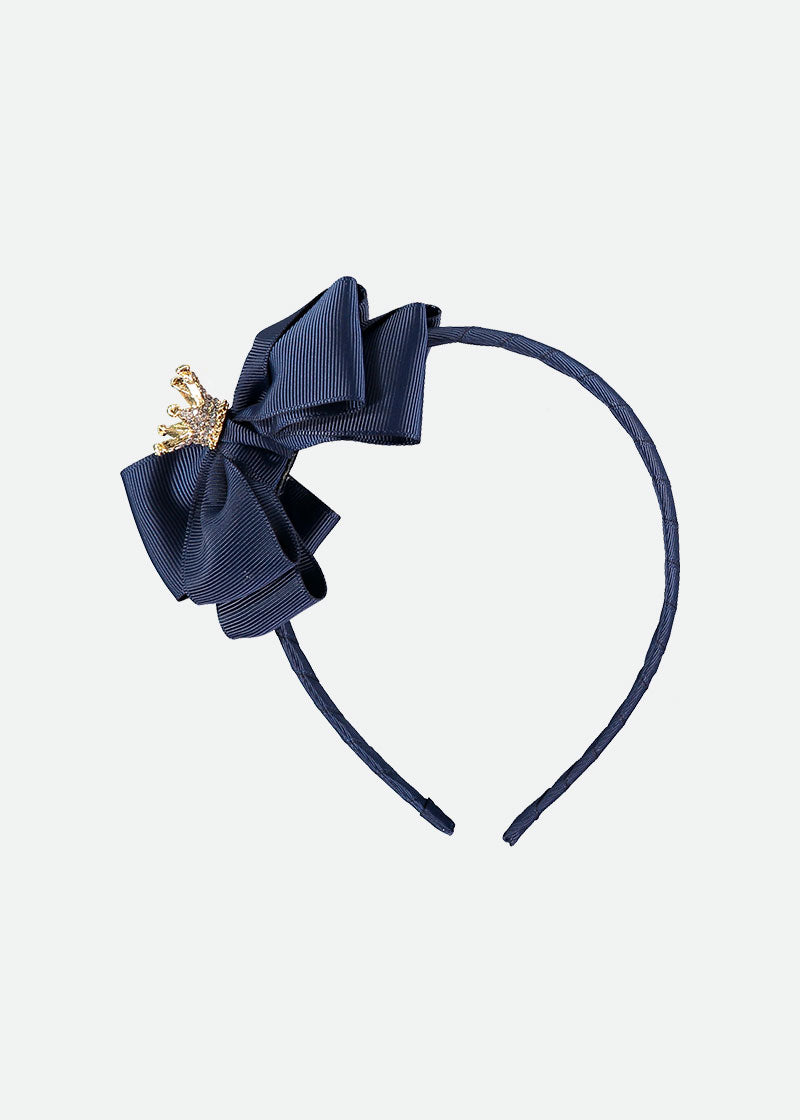 Crown Headband Navy