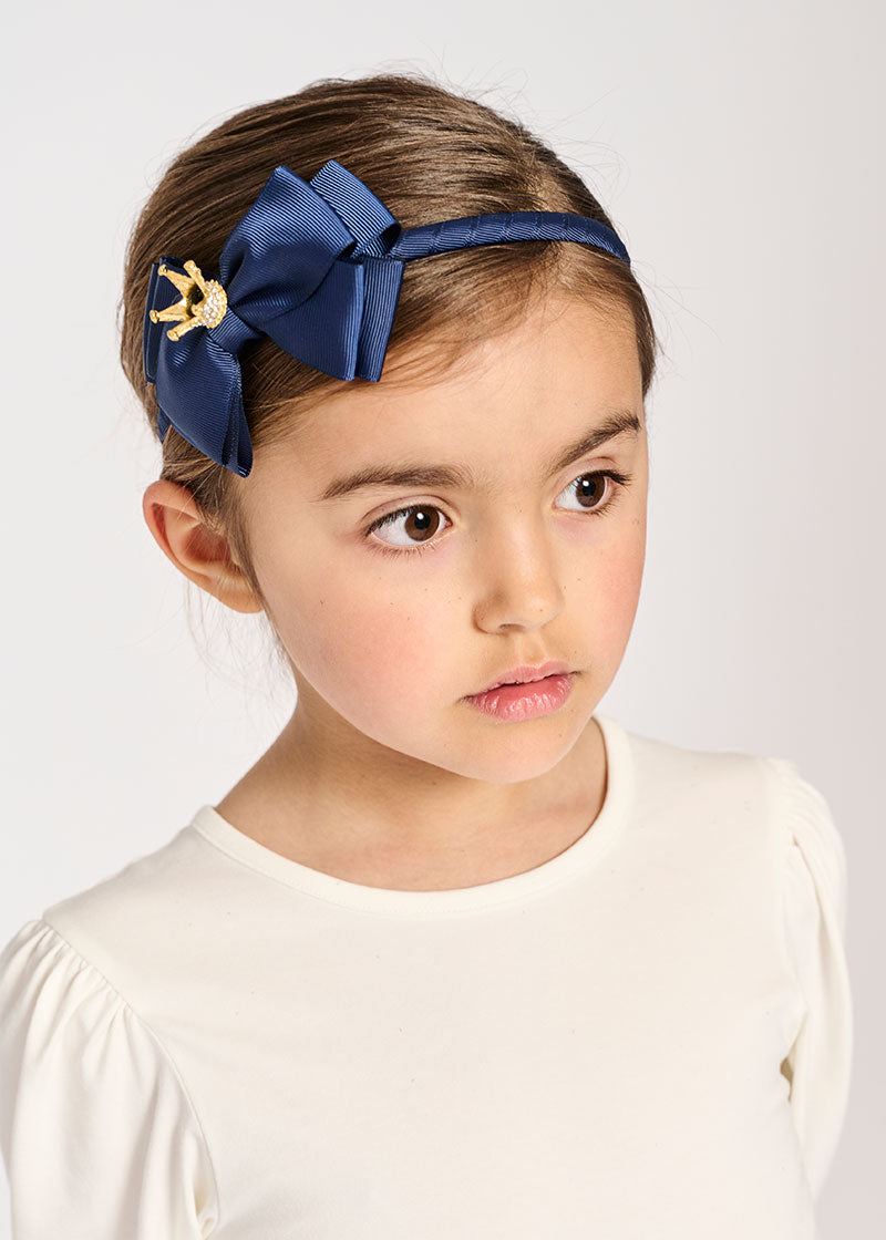 Crown Headband Navy