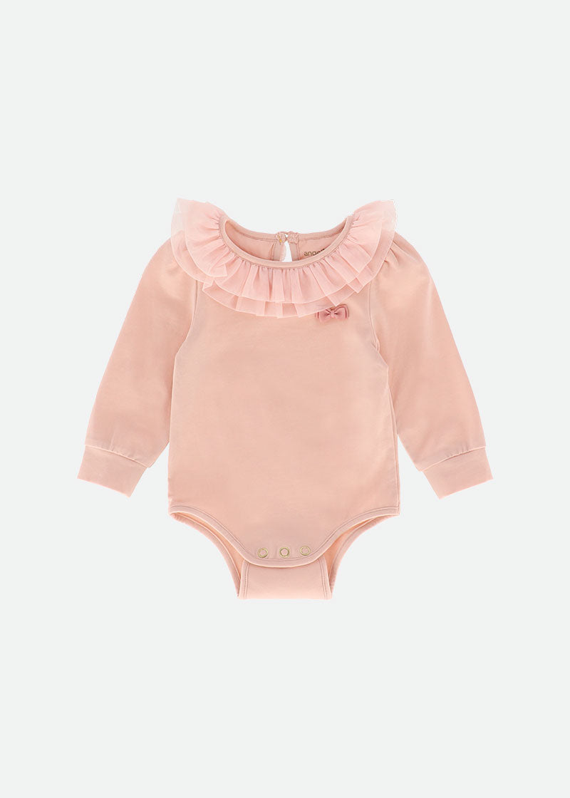 Cutie L/S Babygrow Blush