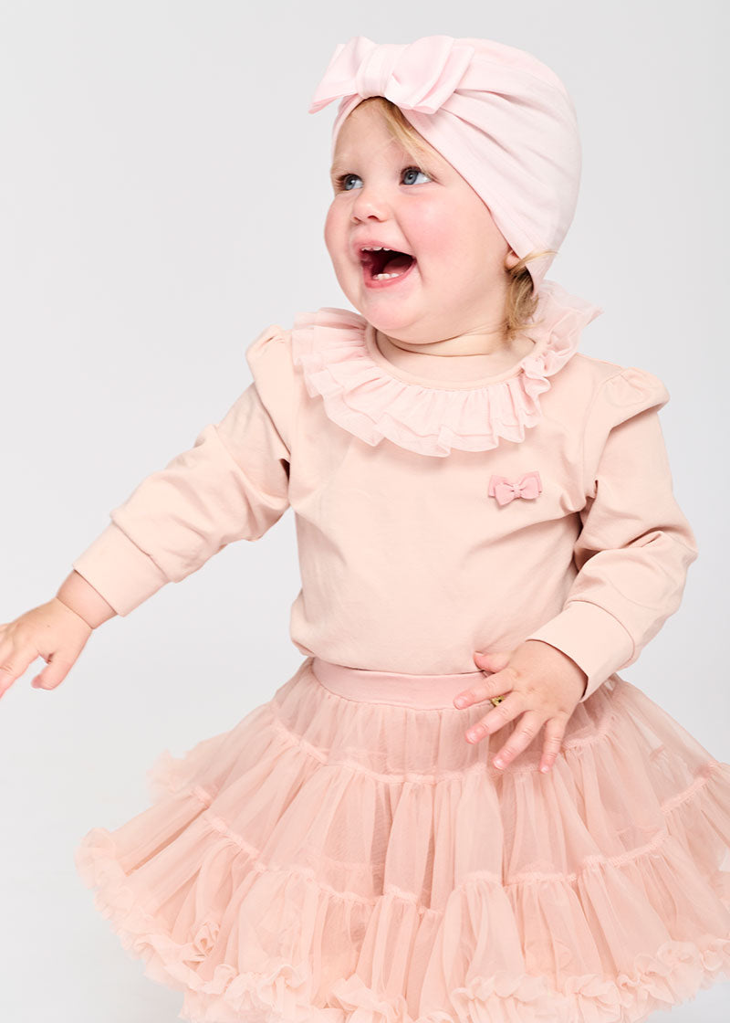 Cutie L/S Babygrow Blush