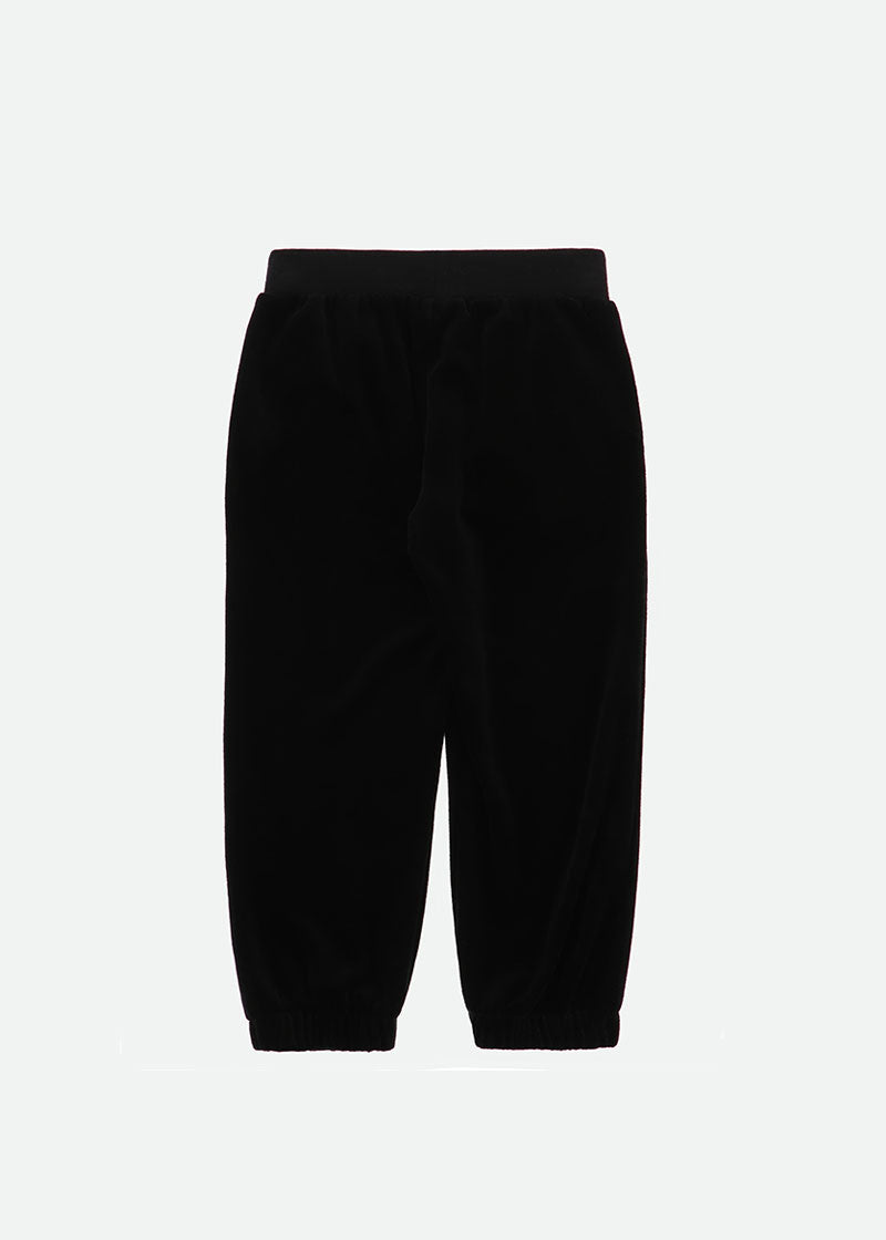 Dacota Velour Jogger Black