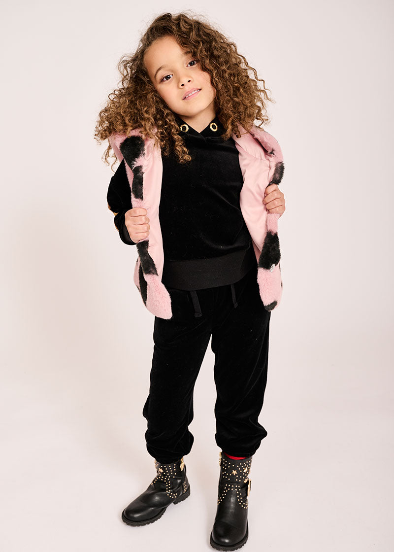 Dacota Velour Jogger Black