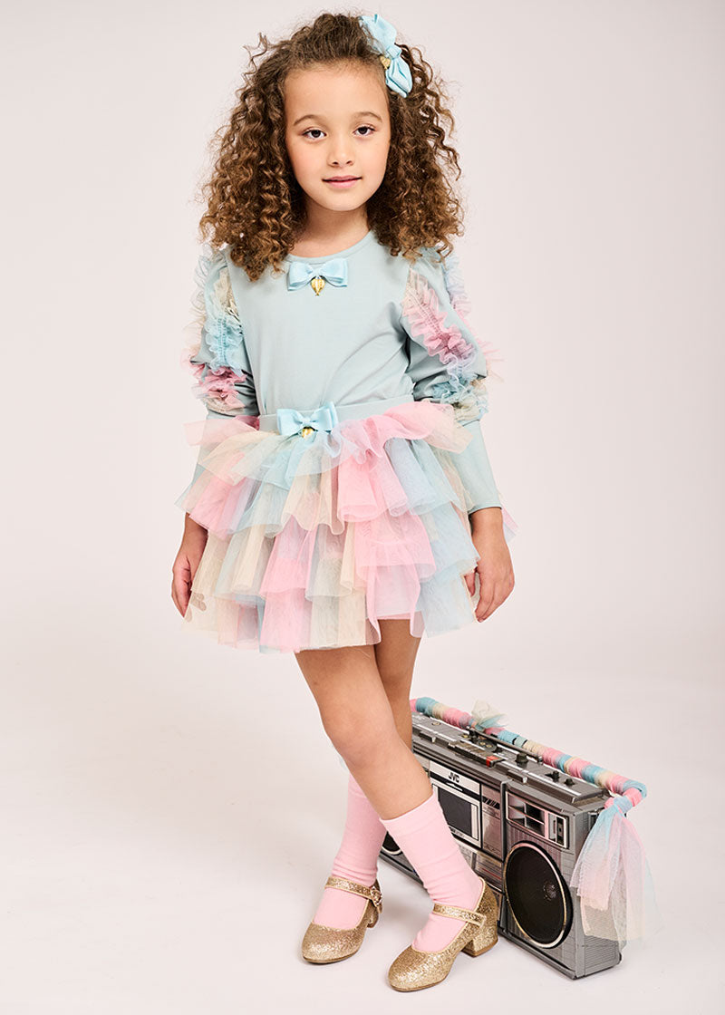 Rainbow skirt child sale