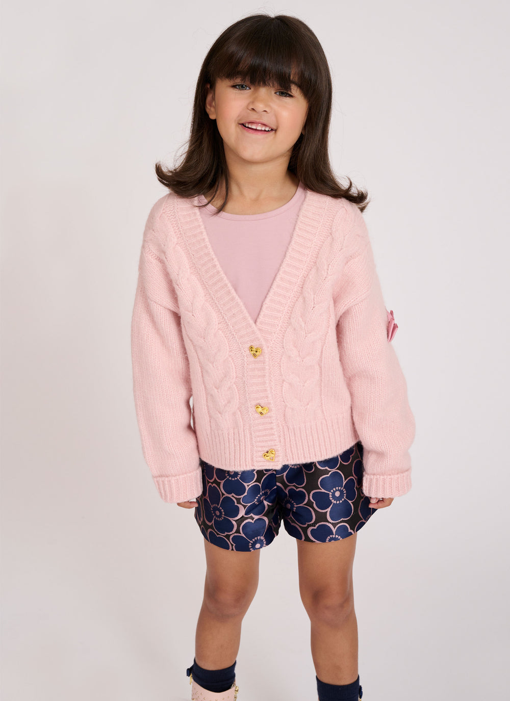 Girl's Pink Cardigan | Angel's Face