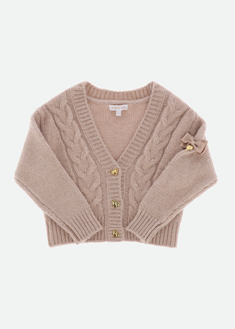 Delphine Cable Cardigan Sand