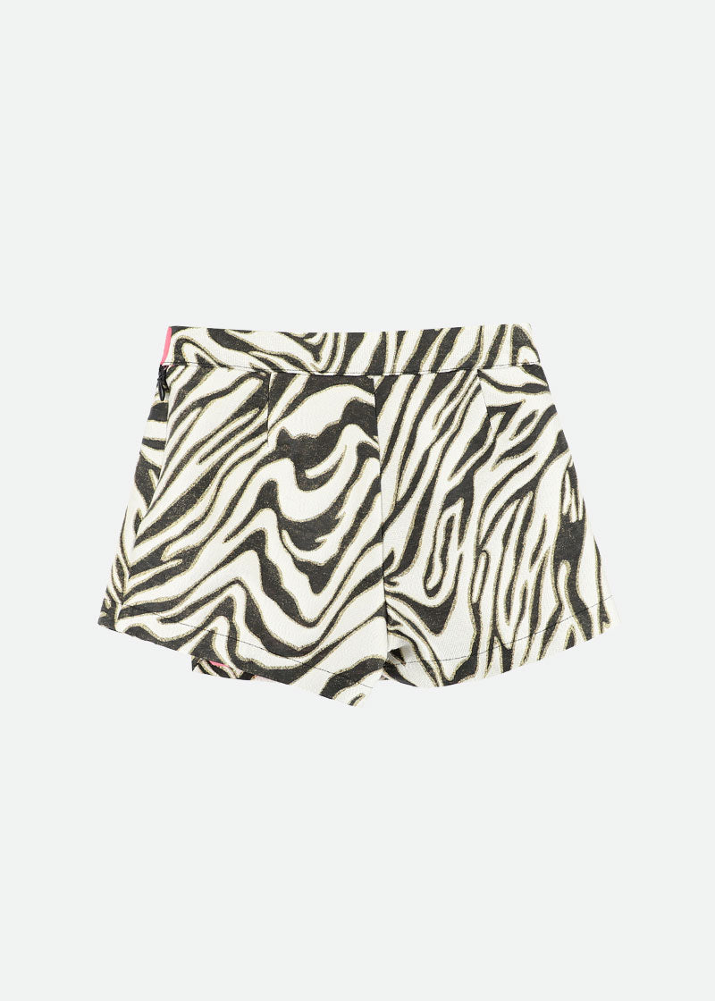 Delta Zebra Skort White/Black