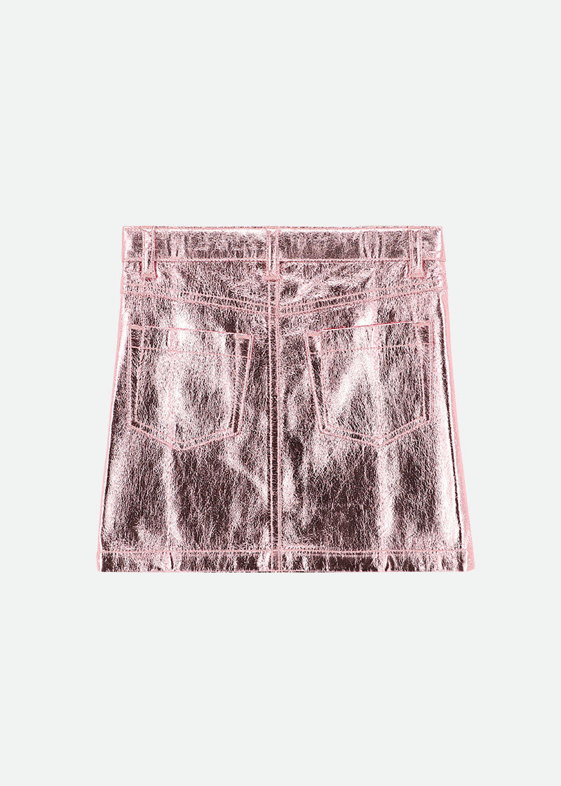 Diana Metallic Skirt Pink