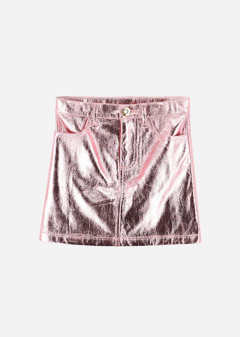 Diana Metallic Skirt Pink