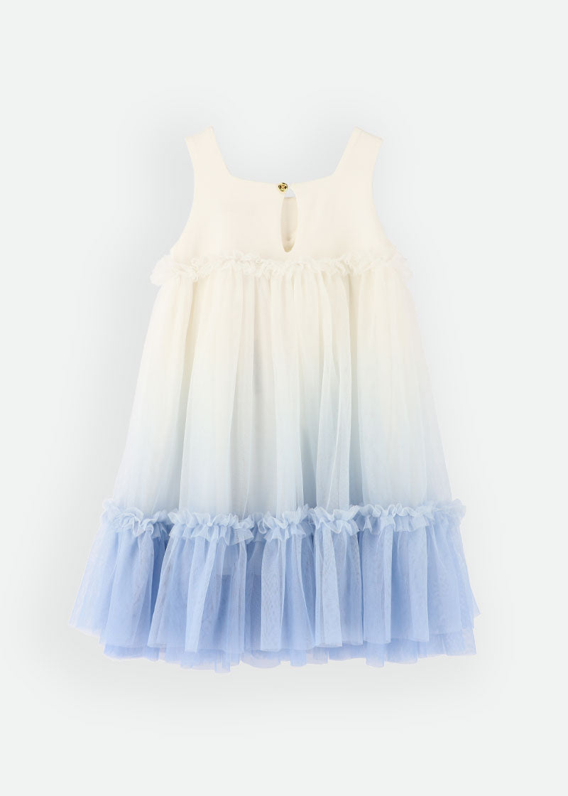 Donatella Dress Snowdrop Blue