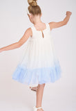 Donatella Dress Snowdrop Blue
