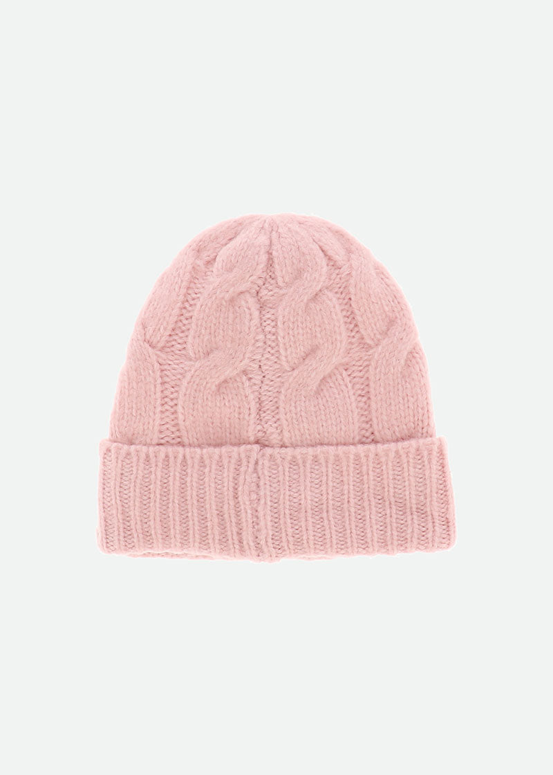 Echo Cable Hat Pink